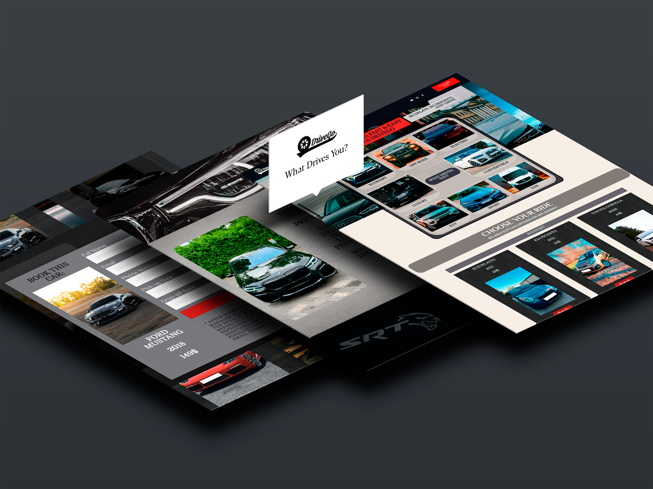 DriveGo Full Screen MOCK